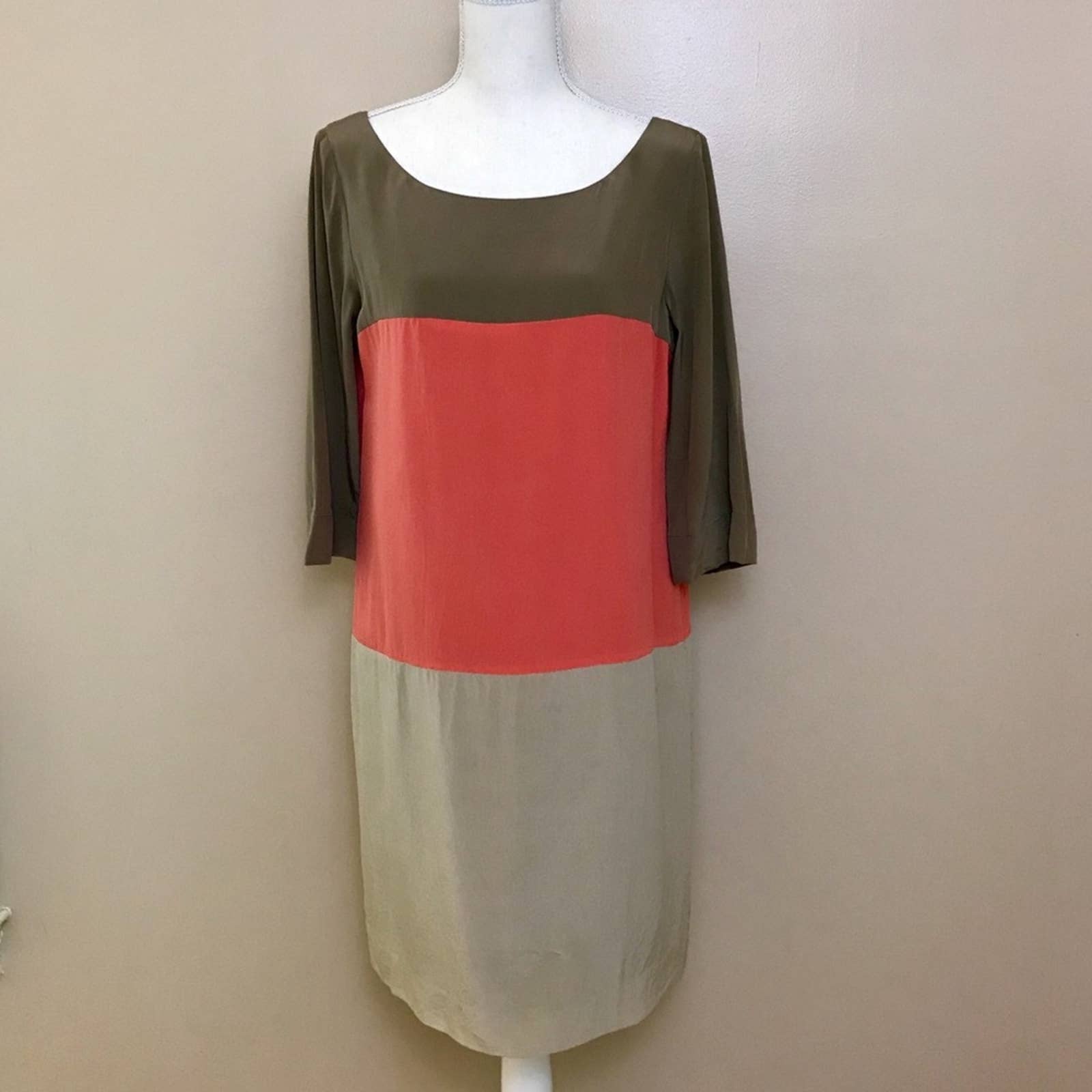 Antonio Melani | Silk Colorblock Dress